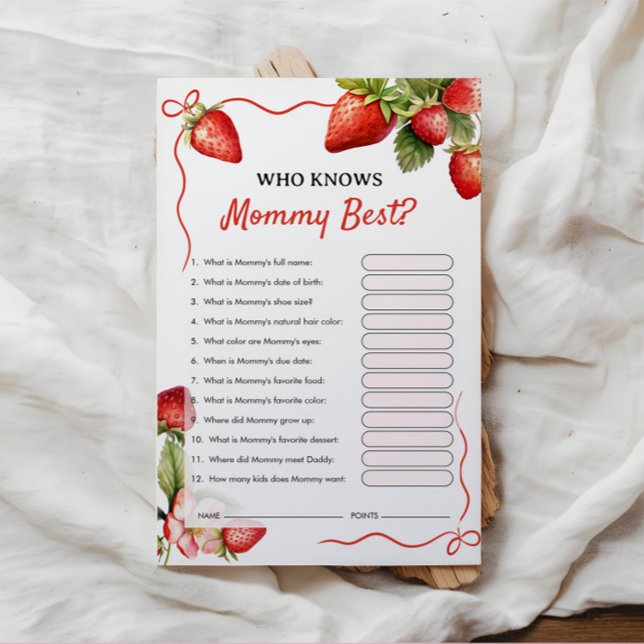 Who Knows Mommy Best | Baby Shower Game (Creator Uploaded)