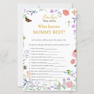 Who Knows Mommy Best? Baby Shower Game
