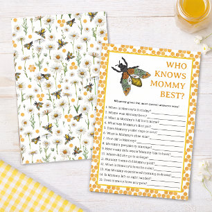 Who Knows Mommy Best Baby Shower Game   Honey Bee 