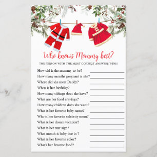 Who knows Mommy best Christmas Game