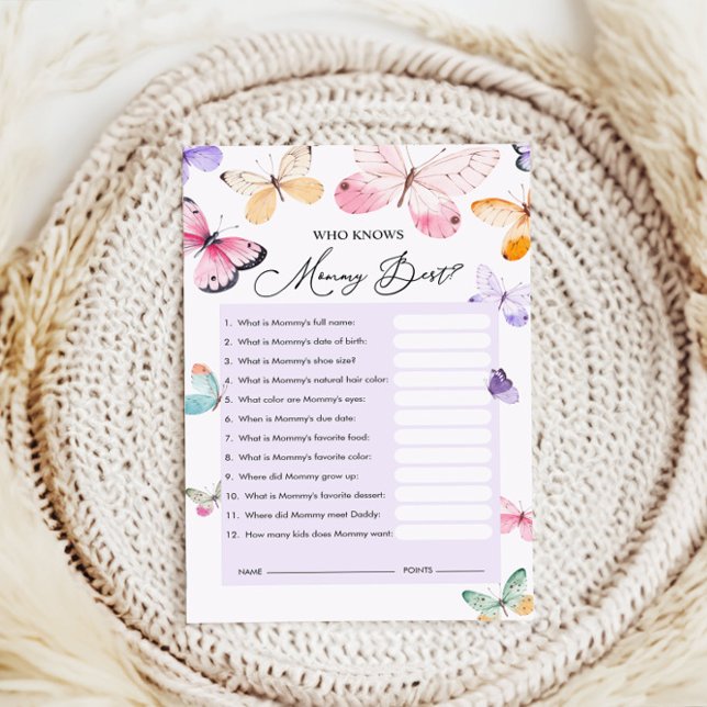 Who Knows Mommy Best Game Cards (Creator Uploaded)