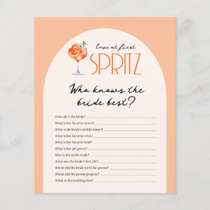 Who knows the Bride Best Bridal Shower Game