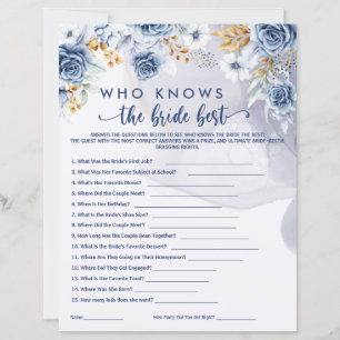 Who Knows the Bride Best Games Bridal Shower 
