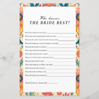 Who Knows the Bride Best Mexican Bridal Shower