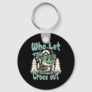 Who Let The Crocs Out Hiking Backpack Gator Croc T Keychain