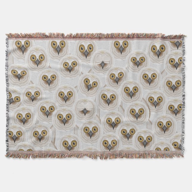Who Me Owls Throw Blanket (Front)