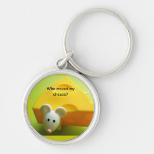 Who moved my cheese? Premium Round Keychain