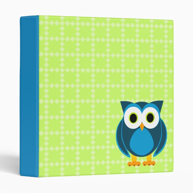Who? Mr. Owl Cartoon Binder (Front/Spine)
