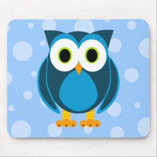 Who? Mr. Owl Cartoon Mouse Pad