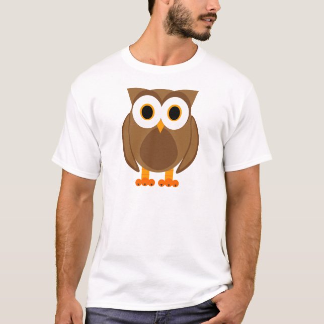 Who? Mr. Owl Cartoon T-Shirt (Front)