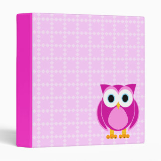Who? Mrs. Owl Cartoon Binder