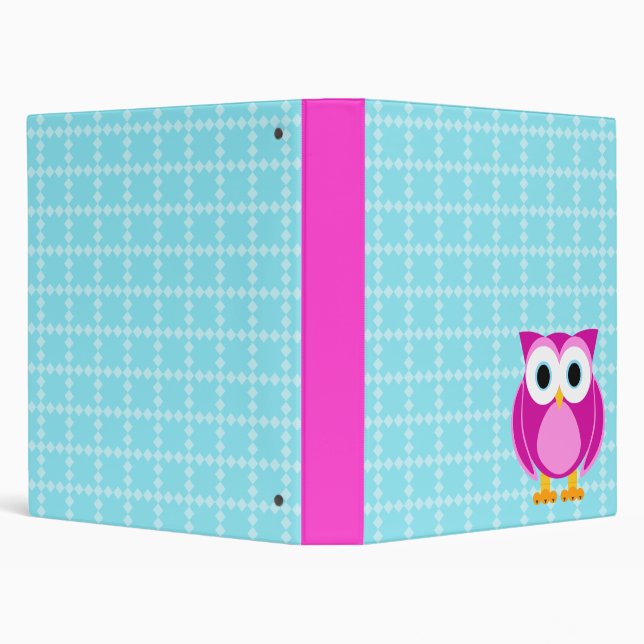 Who? Mrs. Owl Cartoon Binder (Background)