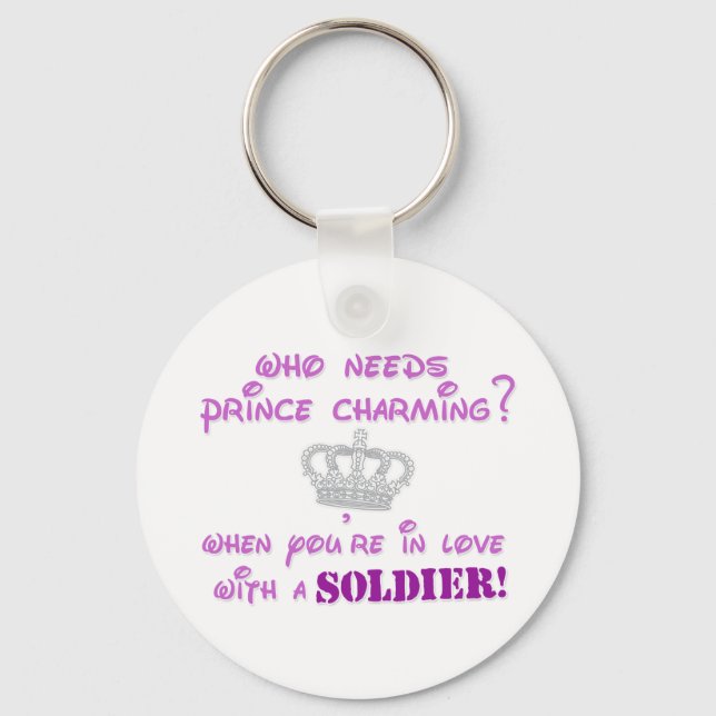 Who needs Prince Charming? Keychain (Front)