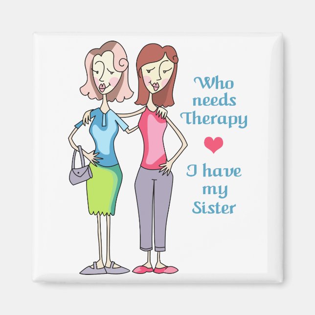 Who Needs Therapy Magnet (Front)