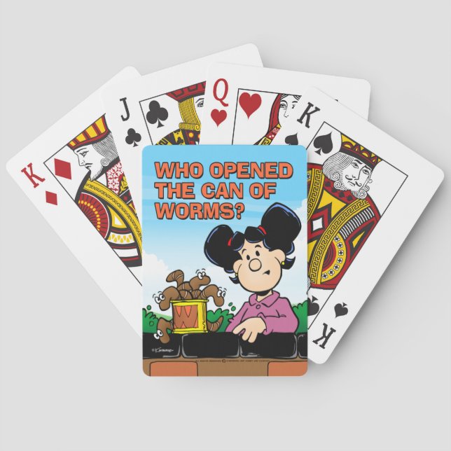 Who Opened The Can of Worms Playing Cards (Back)
