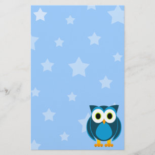Who? Owl Under The Stars Stationery