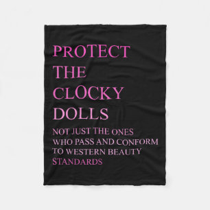 Who P And Conform To Western Beauty Standards Fleece Blanket