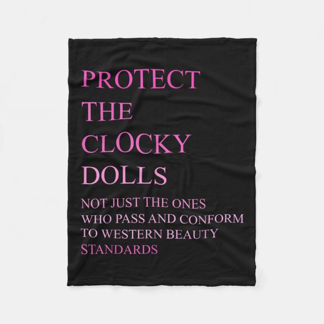 Who P And Conform To Western Beauty Standards  Fleece Blanket (Front)