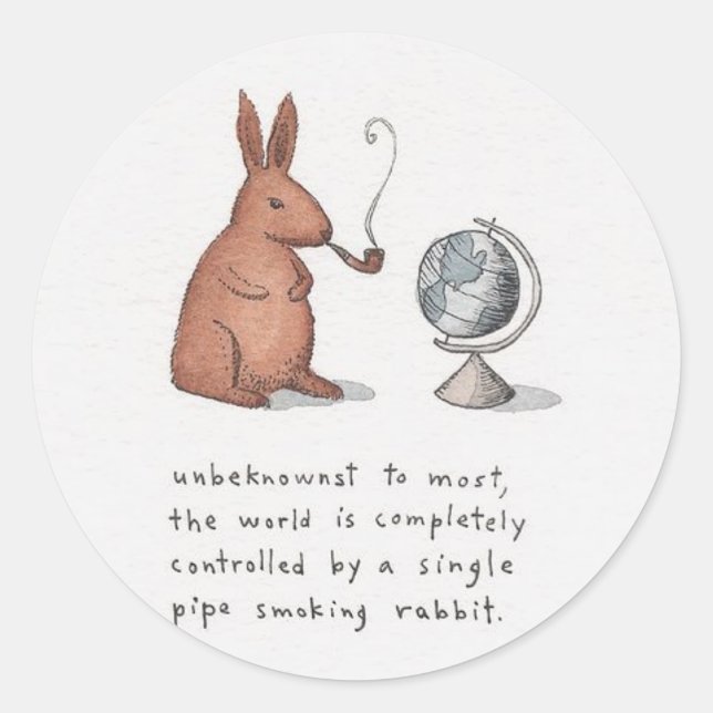 Who Really Controls the world? Classic Round Sticker (Front)