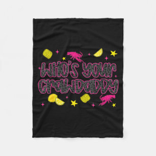 Who’s crawdaddy crawfish boil southern lemon fleece blanket