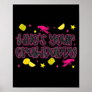 Who’s crawdaddy crawfish boil southern lemon poster