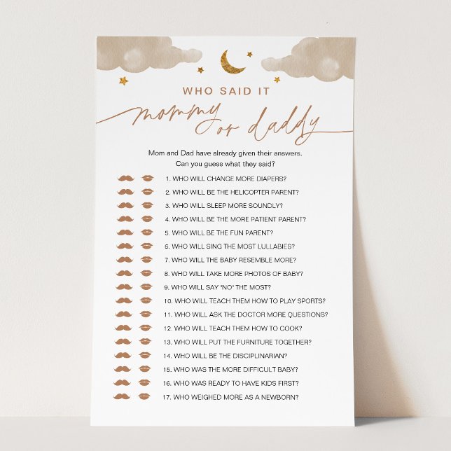 Who Said It Mommy or Daddy Baby Game Twinkle Star (Creator Uploaded)