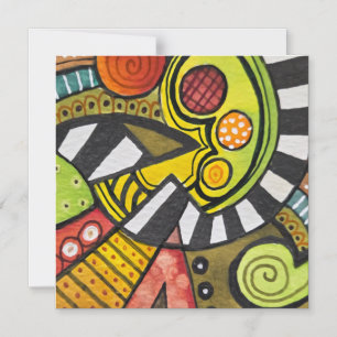 WHO SLICED MY TOMATO WITH A CUBIST KNIFE? MAGNETIC INVITATION