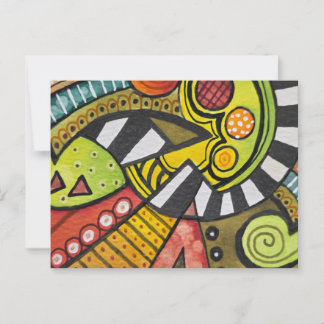 WHO SLICED MY TOMATO WITH A CUBIST KNIFE? POSTCARD