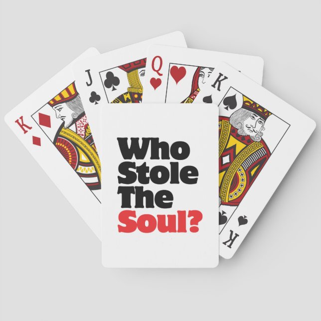 Who Stole The Soul? Playing Cards (Back)