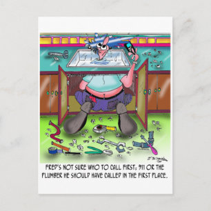 Who To Call 1st: 911 or a Plumber Postcard