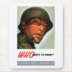 Who wants to know? mouse pad