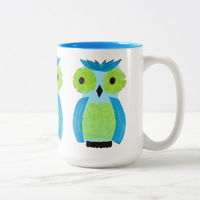 Who? Who? Colourful Owl Mug (Right)