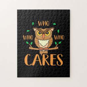 Who Who Who Care Owls Jigsaw Puzzle