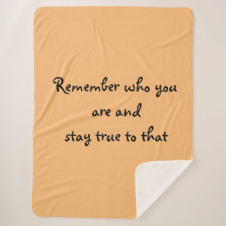 Who You Are Sherpa Blanket