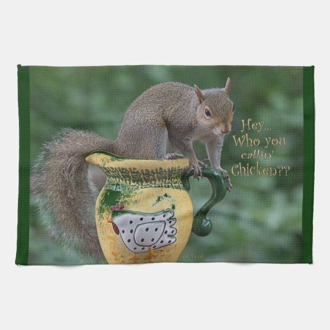 Who You Callin' Chicken Kitchen Towel (Horizontal)