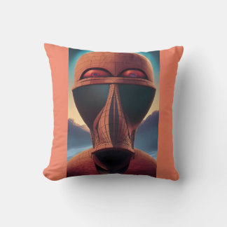 Whoa Ken Gauge Psychedelic Sci-Fi Throw Pillow