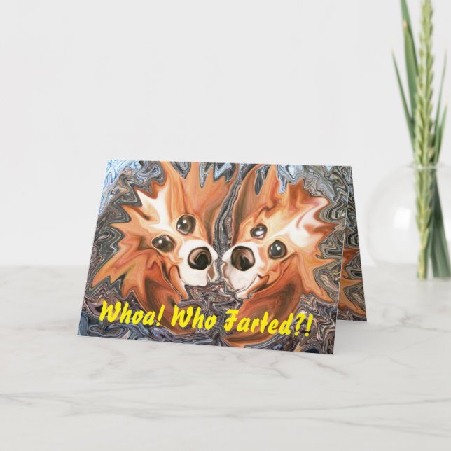 Whoa ! Qui a pété ? ! Carte d'anniversaire drôle (Devant)