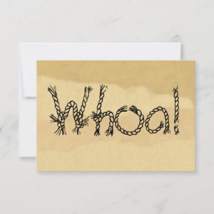 Whoa! Western themed buckskin Party Invitations