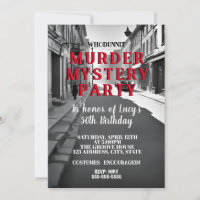 whodunit murder mystery 1940's style dinner party