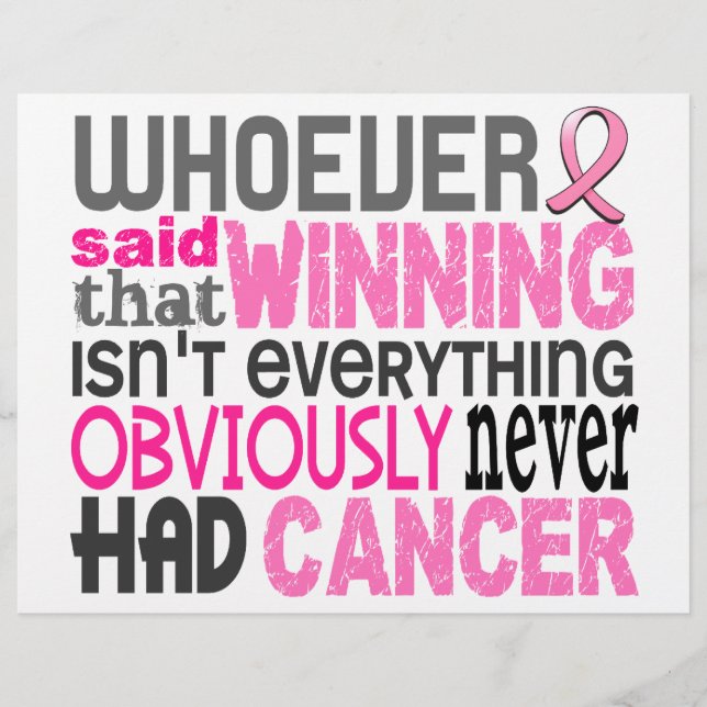 Whoever Said Breast Cancer Flyer (Front)