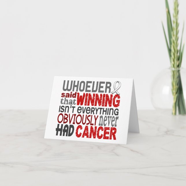 Whoever Said Lung Cancer Card (Front)