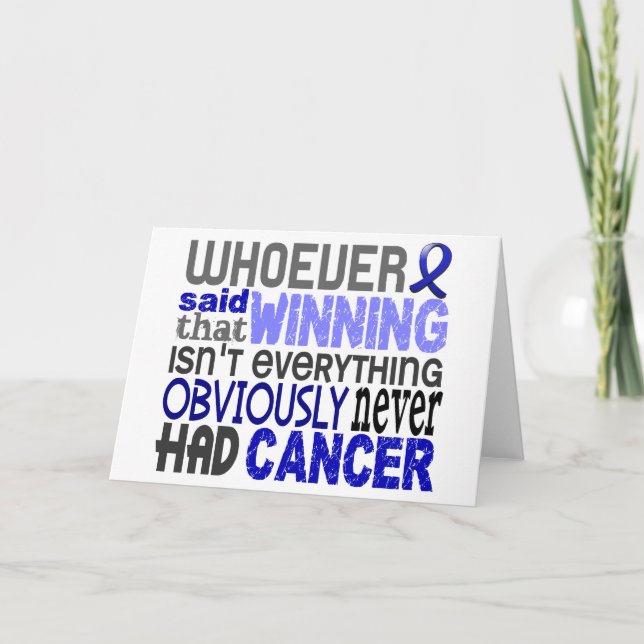 Whoever Said Rectal Cancer Card (Front)