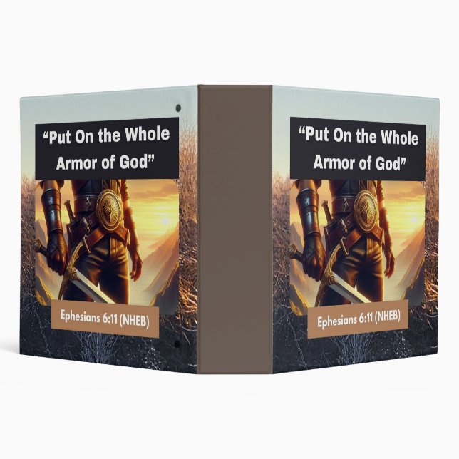Whole Armour of God - 2" White Binder (Background)