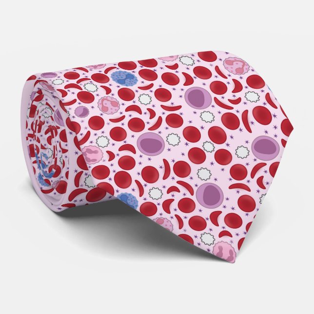 Whole Blood Cell Science Tie (Rolled)