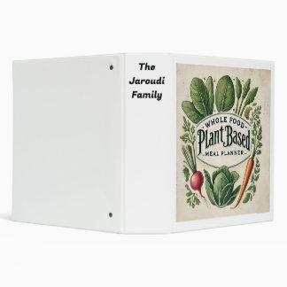 Whole Food Plant Based Meal Planner Design 01   Binder