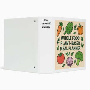 Whole Food Plant Based Meal Planner Design 02  Binder