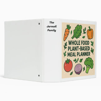 Whole Food Plant Based Meal Planner Design 02  Binder