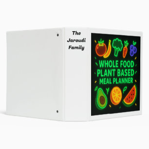 Whole Food Plant Based Meal Planner Design 04 Binder