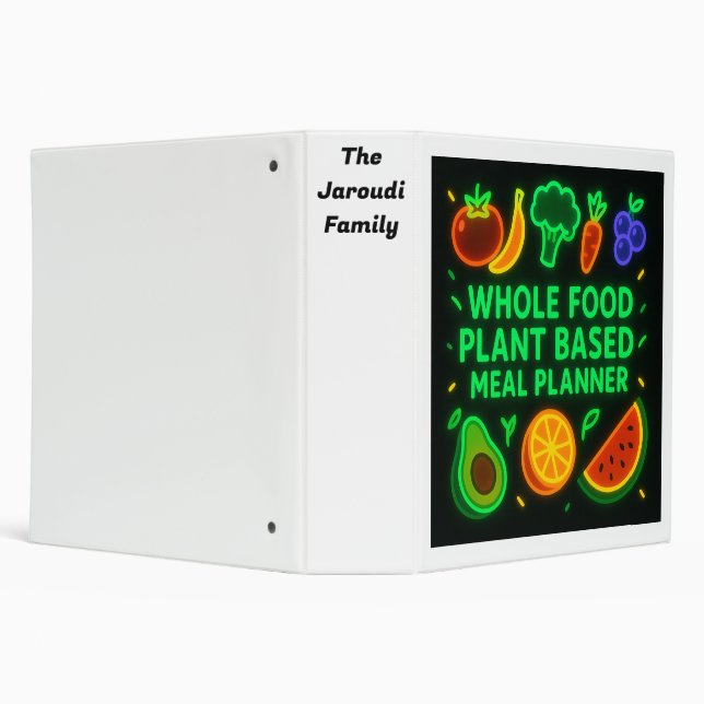 Whole Food Plant Based Meal Planner Design 04 Binder (Background)