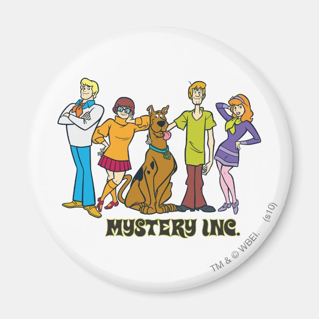 Whole Gang 12 Mystery Inc Magnet (Front)